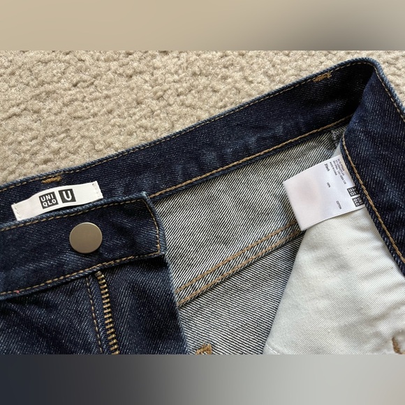 NWT Uniqlo U x Lemaire Straight Fit Blue Jeans Size 31 - Picture 4 of 5